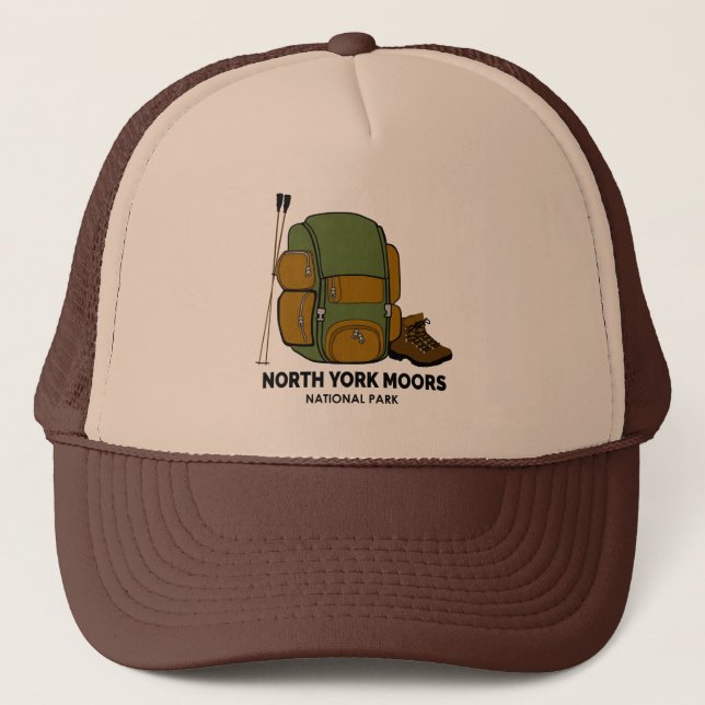 North York Moors National Park Backpack Trucker Hat (Front)