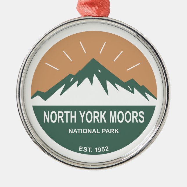 North York Moors National Park Metal Ornament (Front)