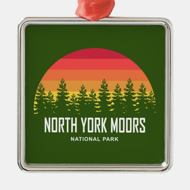 North York Moors National Park Metal Ornament (Front)