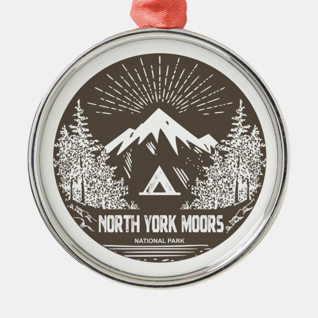North York Moors National Park Metal Ornament (Front)