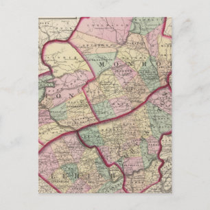 Northampton, Carbon, Monroe, Lehigh counties Postcard