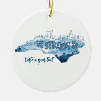 Northcarolina ceramic ornament