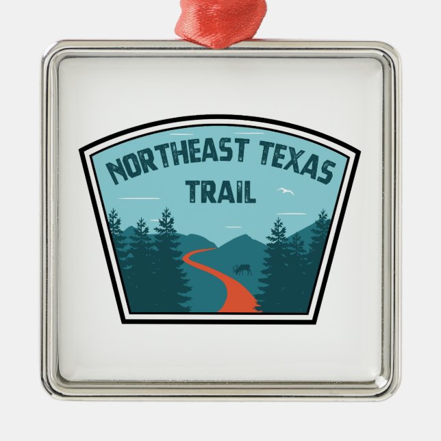 Northeast Texas Trail Metal Ornament (Front)