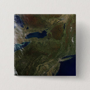 Northeast United States 2 Inch Square Button
