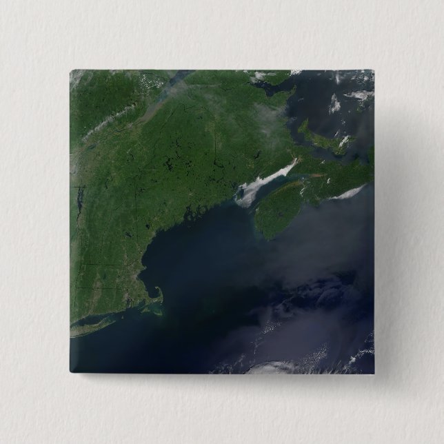 Northeast United States and Canada 2 Inch Square Button (Front)