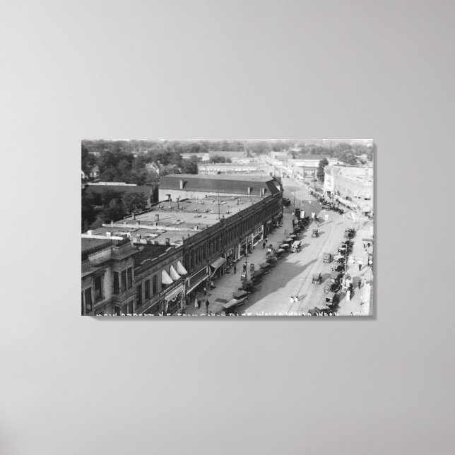 Northeast View of Main St from Baker Bldg Canvas Print (Front)
