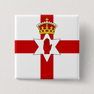 Norther Ireland ulster flag 2 Inch Square Button