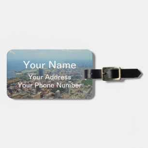 Northerly Island Park Panorama, Chicago Luggage Tag
