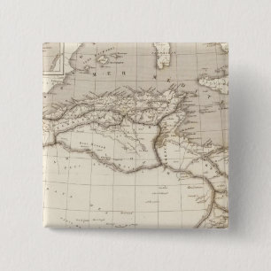 Northern Africa 2 Inch Square Button