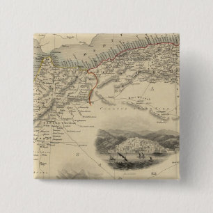 Northern Africa 2 Inch Square Button