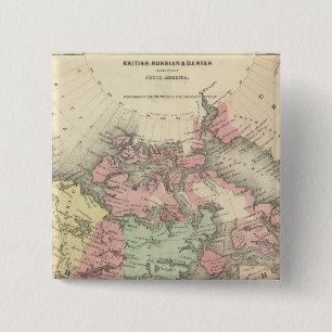 Northern America 2 Inch Square Button