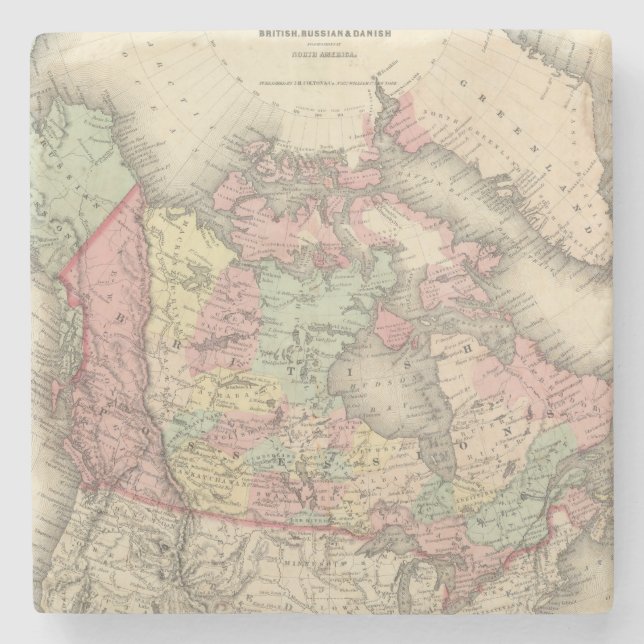 Northern America Stone Coaster (Front)