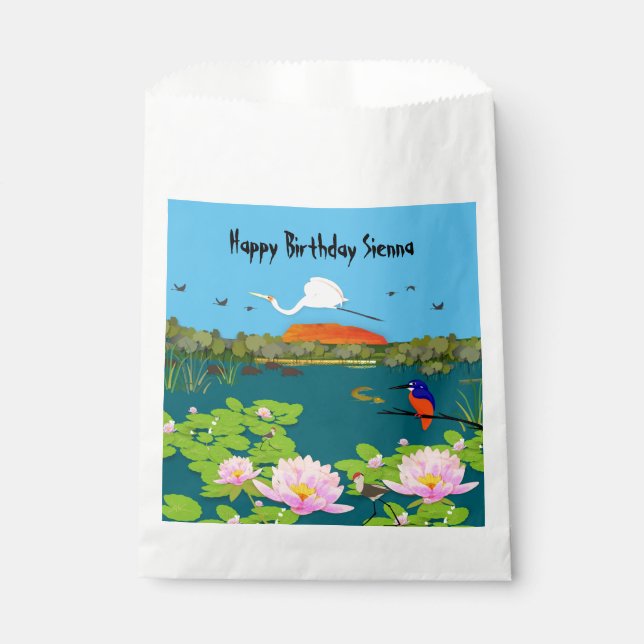 Northern Australian Tropical Landscape Colourful  Favour Bag (Front)