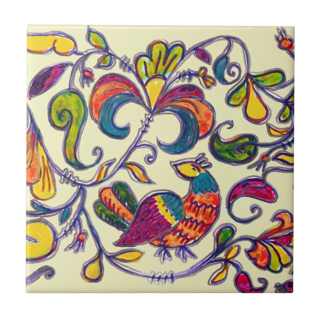 Northern Bird Tile (Front)