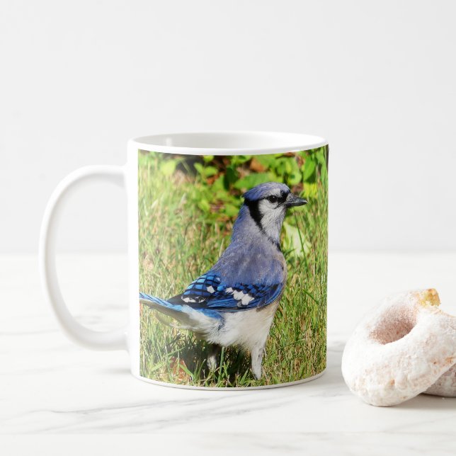 Northern Blue Jay Coffee Mug (With Donut)
