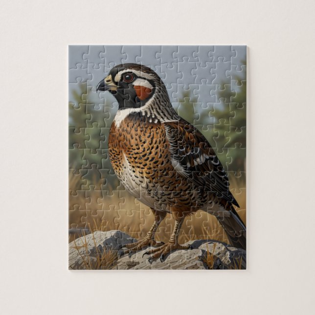 Northern Bobwhite  Jigsaw Puzzle (Vertical)