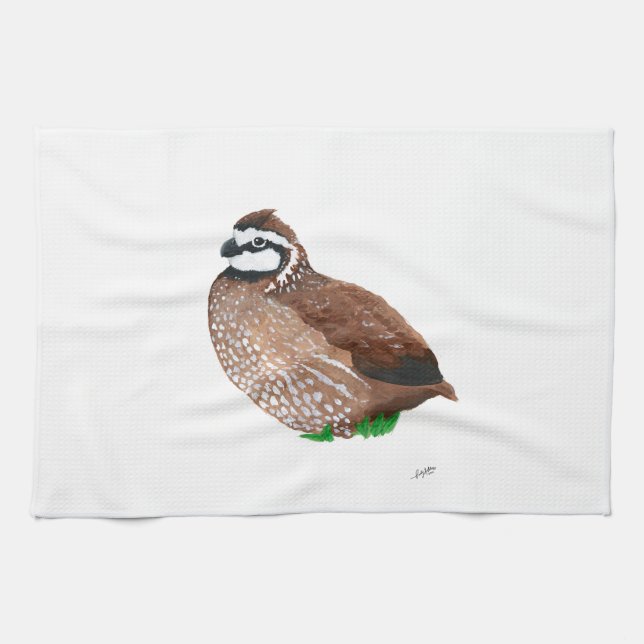 Northern Bobwhite Kitchen Towel (Horizontal)