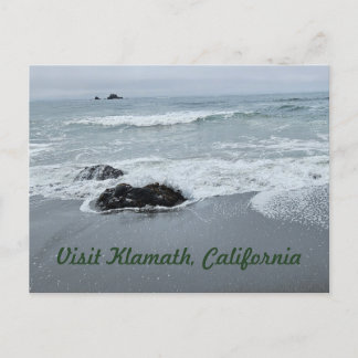 Northern California Coast Rocky Pacific Beach Postcard