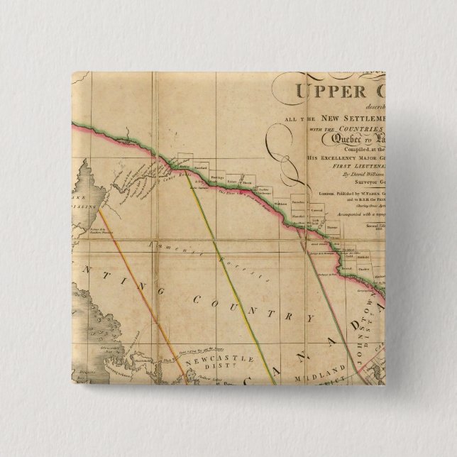 Northern Canada 2 Inch Square Button (Front)