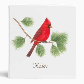 Northern Cardinal 3-Ring Binder