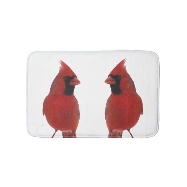 Northern Cardinal Bird Bath Mats (Front)