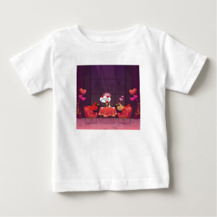 Northern Cardinal Birds Dinner Date Baby T-Shirt