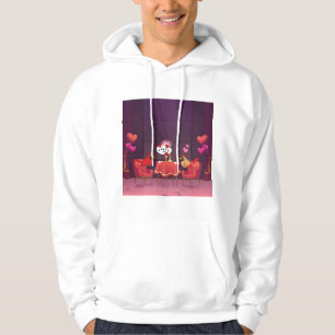 Northern Cardinal Birds Dinner Date Hoodie