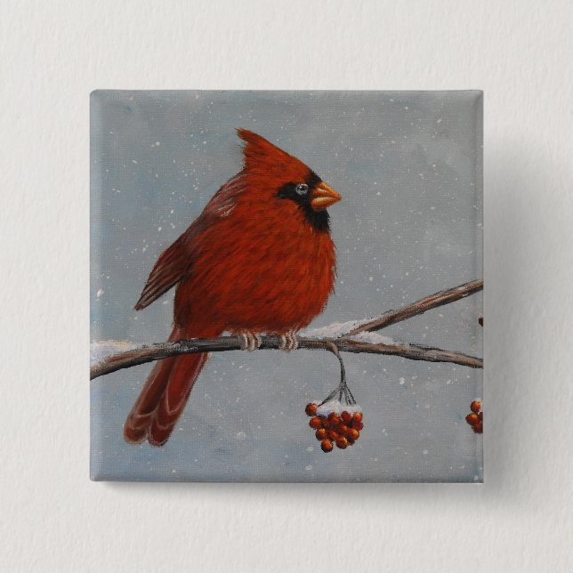 Northern Cardinal - Button (Front)
