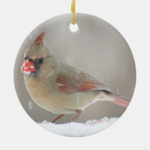 Northern Cardinal Ceramic Ornament