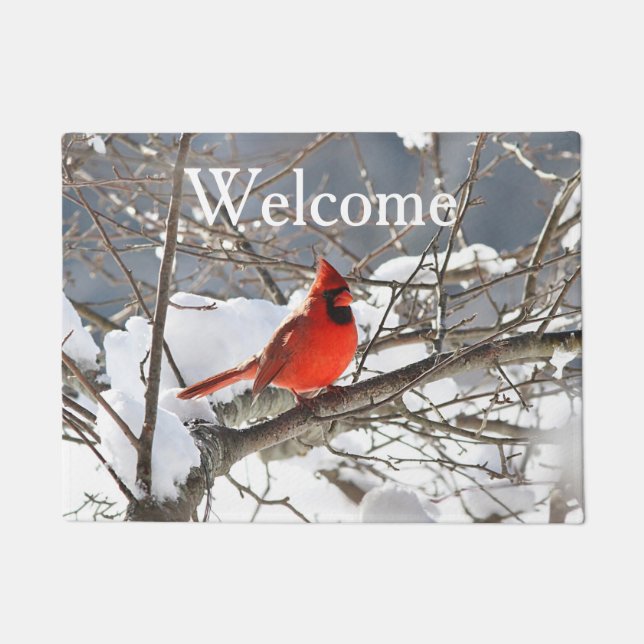 Northern Cardinal Doormat (Front)