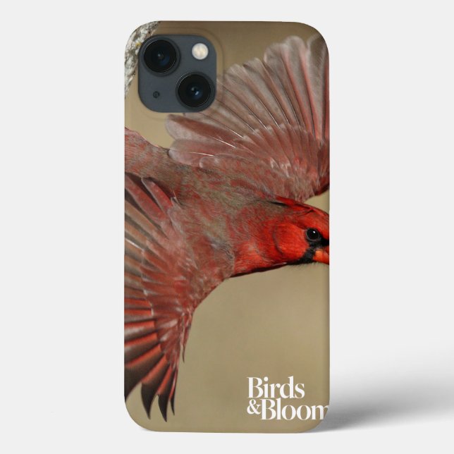 Northern Cardinal In Flight Case-Mate iPhone Case (Back)