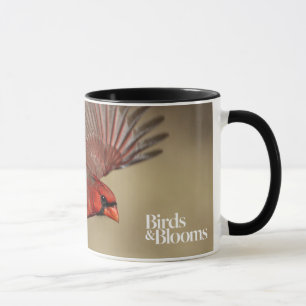 Northern Cardinal In Flight Mug