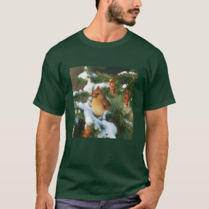 Northern Cardinal in tree, Illinois T-Shirt