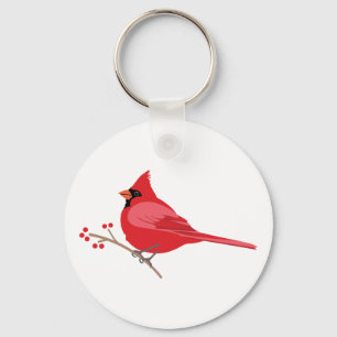 Northern Cardinal Keychain