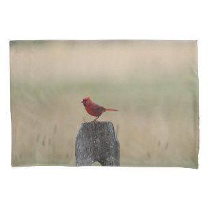 Northern cardinal pillowcase