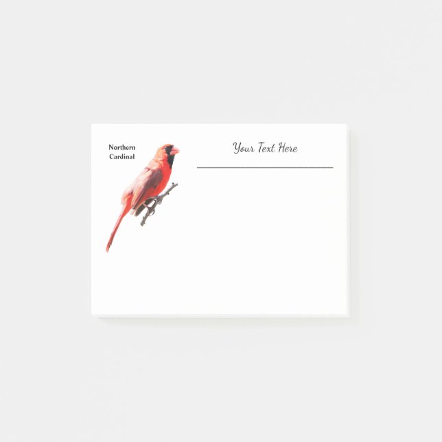 Northern Cardinal Post-it Notes (Front)