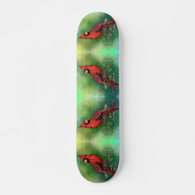 Northern Cardinal Skateboard (Front)