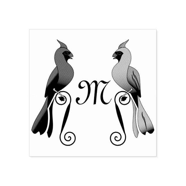 Northern Cardinal SongBird Rubber Stamp (Imprint)