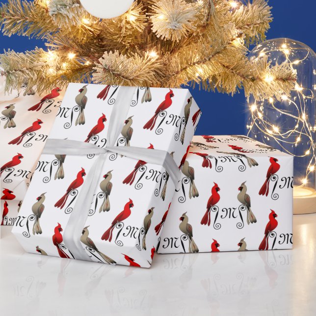 Northern Cardinal SongBird Wrapping Paper (Holidays)