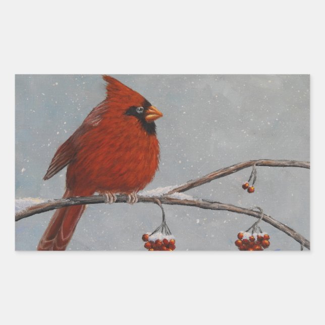 Northern Cardinal - Stickers (Front)