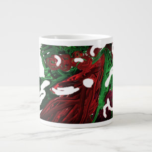 Northern Cardinal winter berry Large Coffee Mug