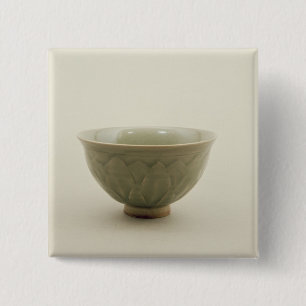 Northern celadon bowl 2 inch square button