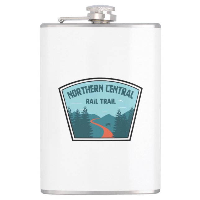 Northern Central Rail Trail Hip Flask (Front)
