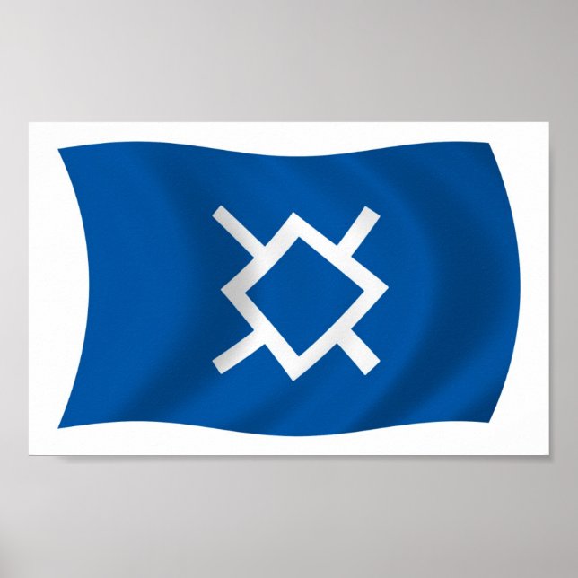 Northern Cheyenne Flag Poster Print (Front)