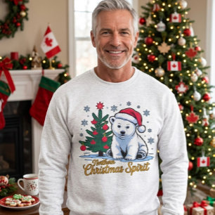 Northern Christmas Spirit & Canadian Christmas Swe Sweatshirt
