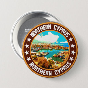 Northern Cyprus                                    3 Inch Round Button