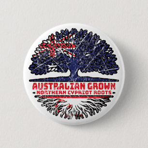 Northern Cyprus Cypriot Australian Australia 2 Inch Round Button