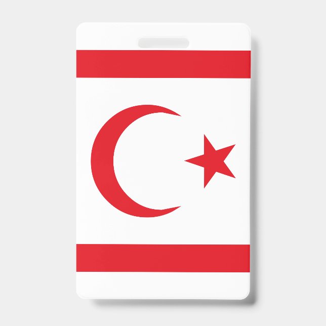 Northern Cyprus Flag Badge (Front)