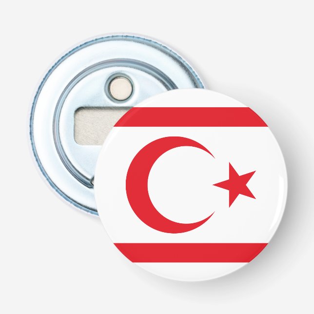 Northern Cyprus Flag Bottle Opener (Front)