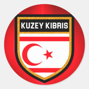 Northern Cyprus Flag Classic Round Sticker